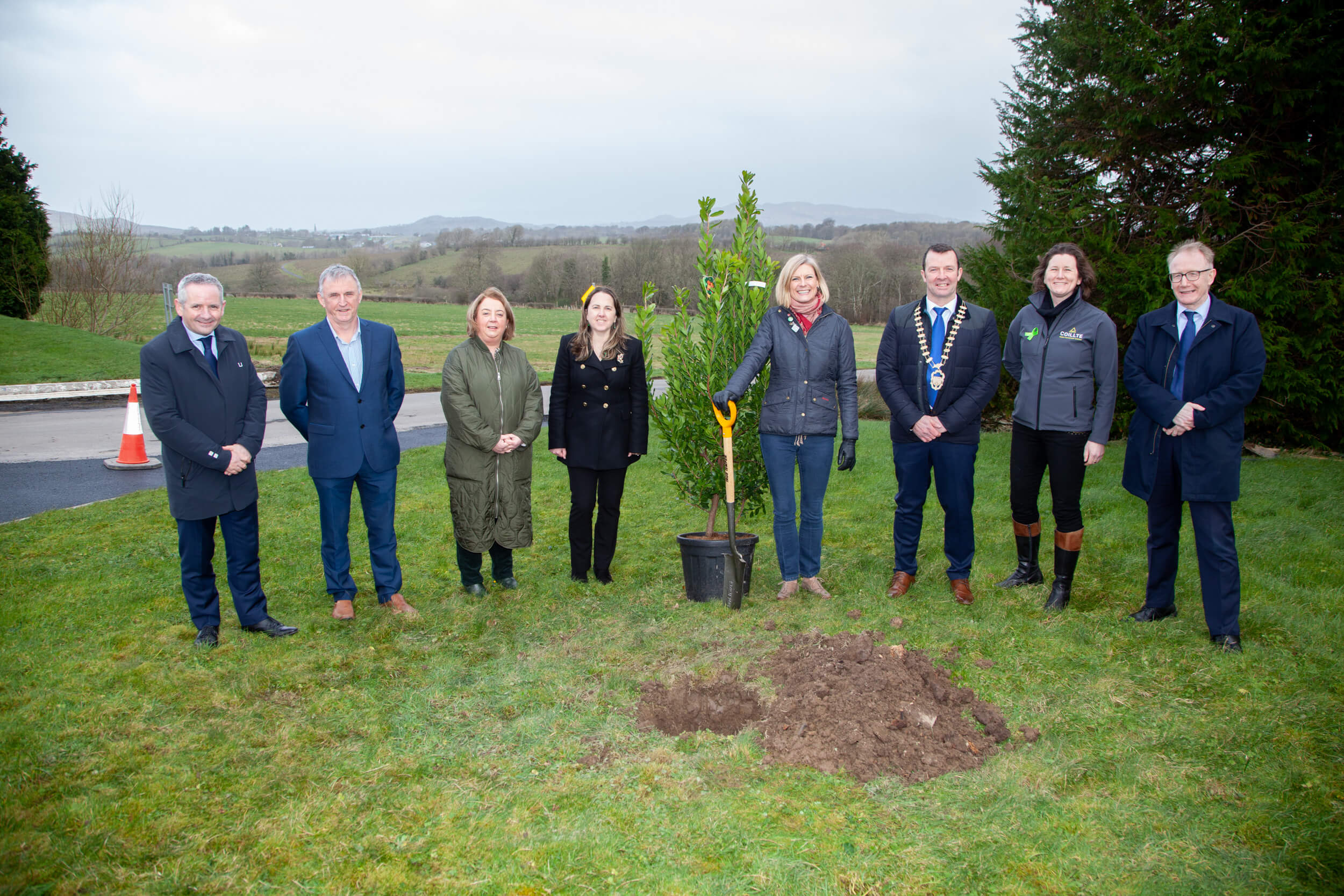 Minister Pippa Hackett Turns Sod on Cloonamahon Native Woodland Park